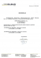 Referencje - Elbud Warszawa